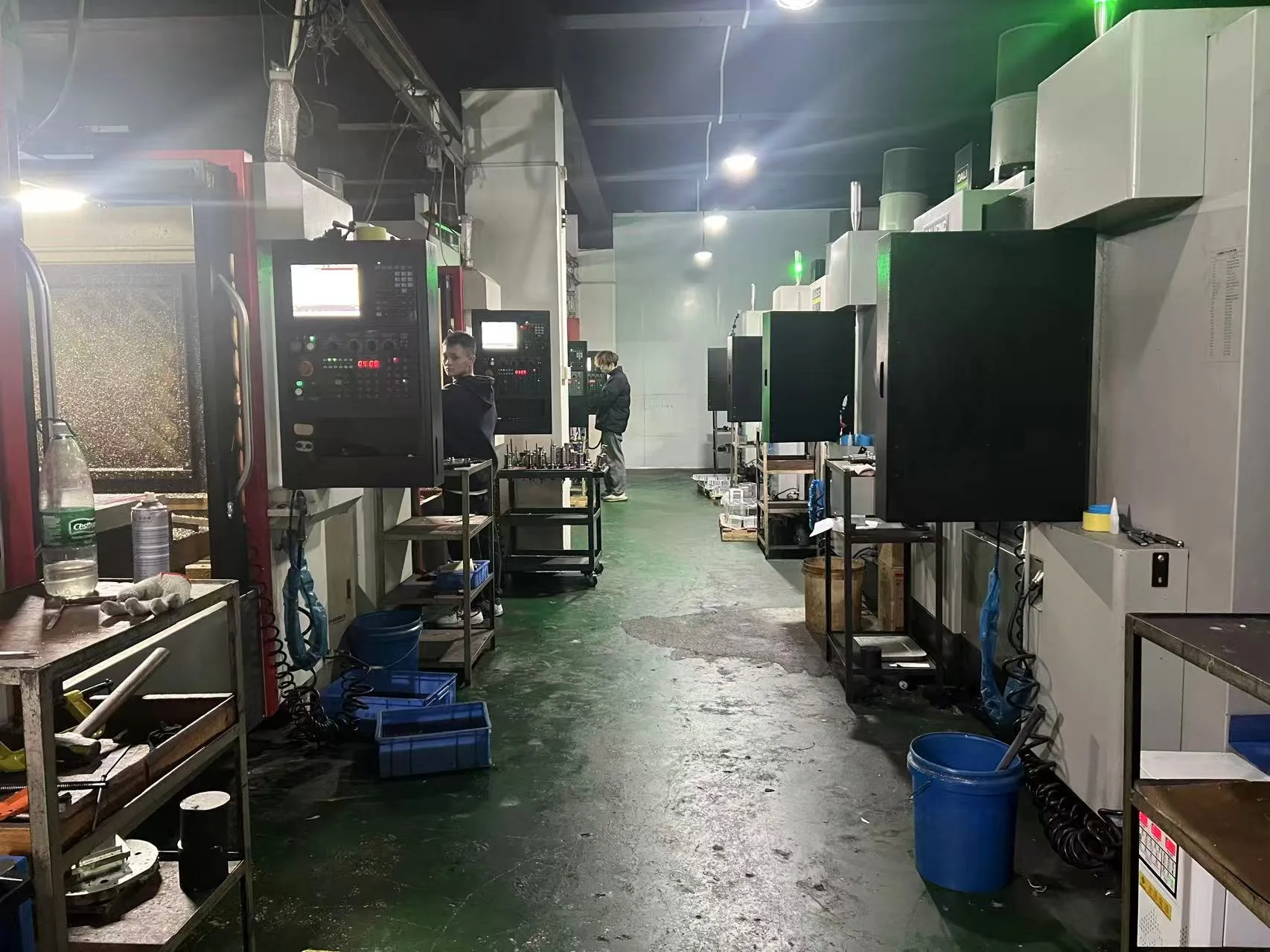 DFocus CNC machining equipment in the production area